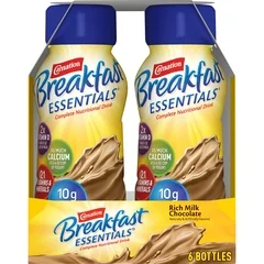 Nestle Healthcare Nutrition Oral Supplement Carnation Breakfast Essentials Rich Milk Chocolate Flavor Ready to Use 8 oz. Bottle, 6 EA/PK - Image 3