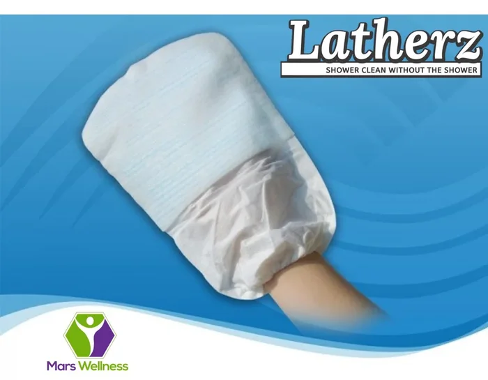 NEW Latherz All – in – 1 No – Rinse Shower Cleansing Bathing Mitt