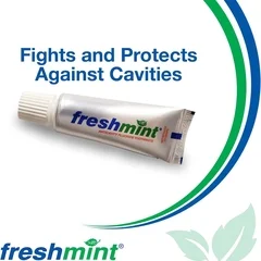 New World Imports Toothpaste Fresh Mint Flavor 0.6 oz. Tube, 144 EA/BX - Image 2