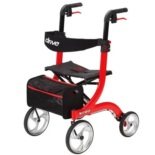 Nitro Aluminum Rollator with 10″ Casters