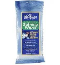 No Rinse Bathing Wipes – 8 Towelettes