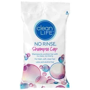 No Rinse Shampoo Cap, Patented, One-Piece Design by Cleanlife Products