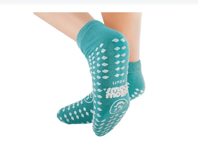 Non Skid Socks, Adult, Double Imprint, Teal – Pillow Paws