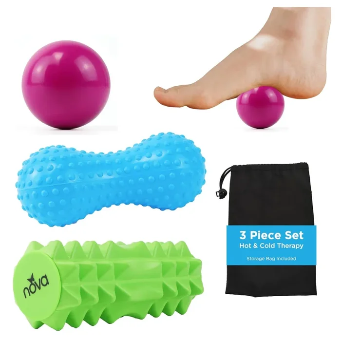 Nova Medical 3-in-1 Hot & Cold Massage Roller Set – 3 Piece Set