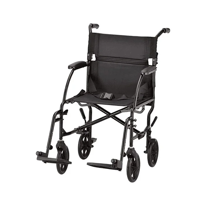 Nova Medical 379 18″ Lightweight Aluminum Folding Transport Wheelchairs
