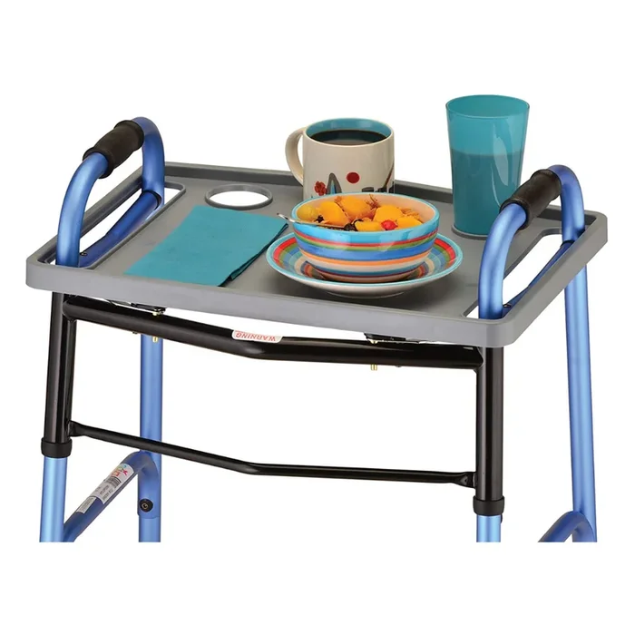 Nova Medical Walker Tray Food Tray with 2 Cup Holders