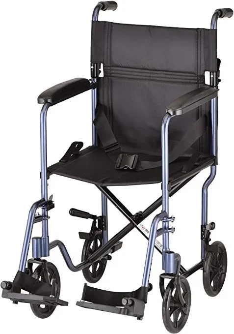 Nova Ortho-Med CHAIR, TRANSPORT LIGHTWEIGHT BLU 19″ – 329B