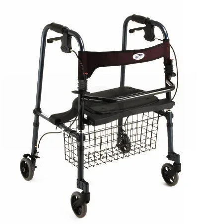 Nova Ortho-Med Cruiser De-Light 4 Wheel Rollator Blue Folding Aluminum Frame – 4010BL
