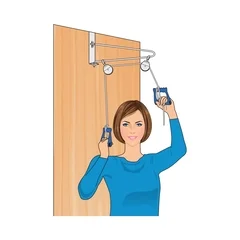 Nova Ortho-Med Overdoor Pulley Exerciser Silver, 12/CS