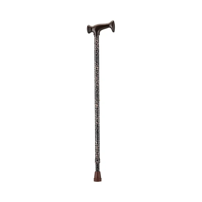 Nova Ortho-Med T-Handle Cane, Leopard Print