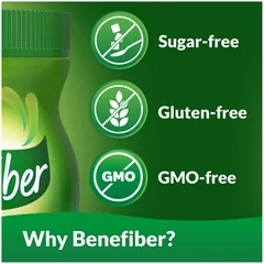 Novartis Oral Fiber Supplement Benefiber® Unflavored Powder 5.4 oz. Bottle, 1/EA - Image 2