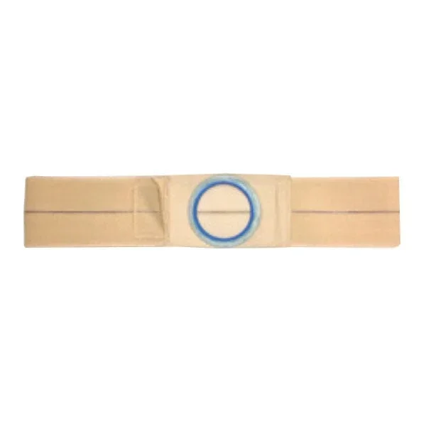 Nu-Hope Support Belt, Original Flat Panel, 2-1/4″ Center Stoma, 4″ Wide, Prolapse Strap, Large (36″ to 41″ Waist), Beige