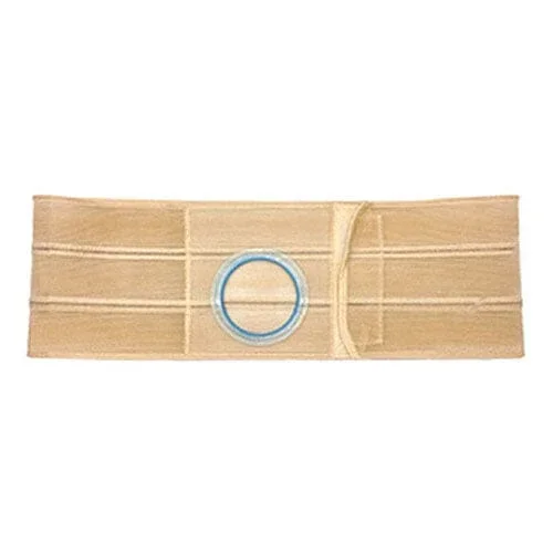 Nu-Hope Support Belt, Original Flat Panel, 3-1/8″ Stoma, 7″ Wide, Right, 1″ From Bottom, Prolapse Strap, XL (41″ to 47″ Waist), Beige