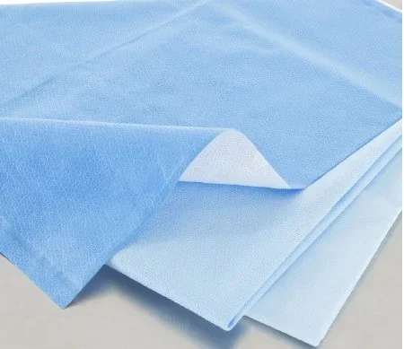 O&M Halyard Inc H100 HALYARD* QUICK CHECK* Sterilization Wrap White / Blue 30 X 30 Inch Dual Layer SMS Polypropylene – 34176