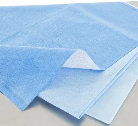 O&M Halyard Inc H200 HALYARD* QUICK CHECK* Sterilization Wrap White / Blue 18 X 18 Inch Dual Layer SMS Polypropylene – 34193