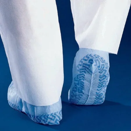 O&M Halyard Inc Halyard Basics Shoe Cover Regular Shoe High Traction Strips Blue NonSterile – 69114