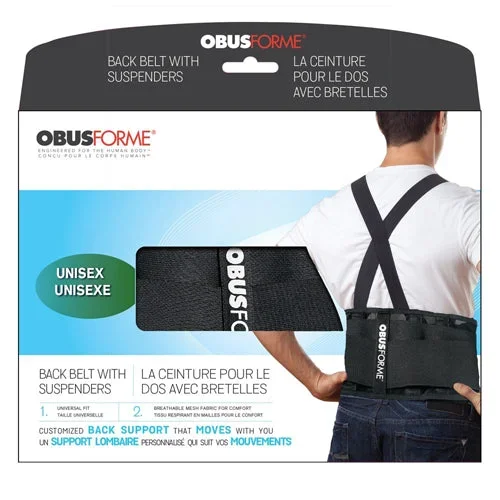 ObusForme Unisex Back Belt Large/Extra Large Black