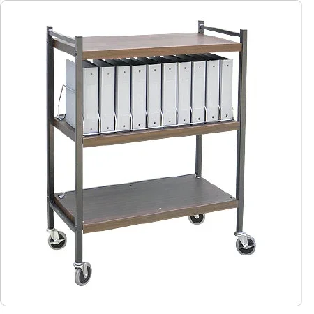 Omnimed Omnicart Vertical Chart Rack Steel 43-3%XE2?%X844 H X 34-1%XE2?%X842 W X 17 D 3 Shelves – 260001-BG