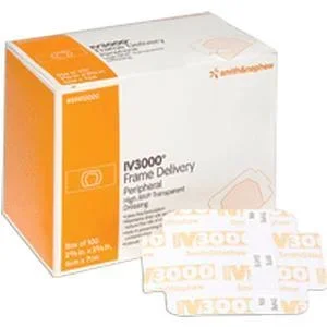 Opsite IV3000 Frame Delivery Moisture Responsive Catheter Dressing 4″ x 4-3/4″