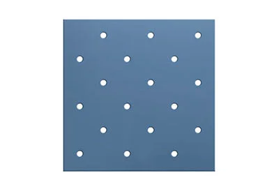 Orfit Colors NS, 18″ x 24″ x 1/8″, mini perforated 3.5%, atomic blue, metallic, case of 4 – 24-5777-4