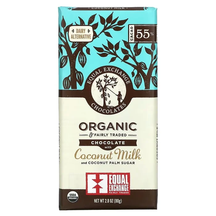 Organic Coconut Milk Chocolate, With Coconut Palm Sugar