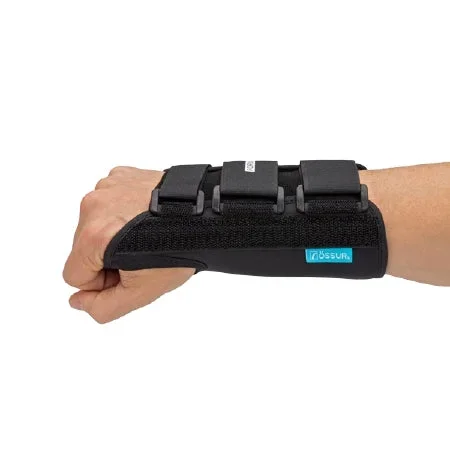 Ossur Form Fit Wrist Brace Removable Palmar Stay Fabric / Lycra Liner Left Hand Black Large – 617087