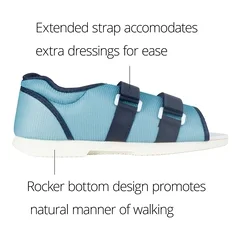 Ossur Mesh Top Post-Op Shoe Ossur Large Female Blue, 1/EA - Image 3