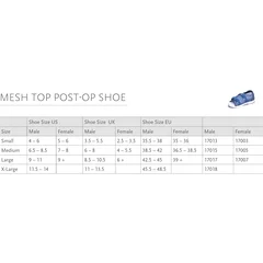 Ossur Mesh Top Post-Op Shoe Ossur Large Female Blue, 1/EA - Image 4