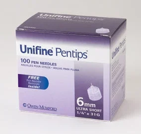 Owen Mumford Unifine Pentips Insulin Pen Needle Without Safety 31 Gauge 6 mm – 8470359001