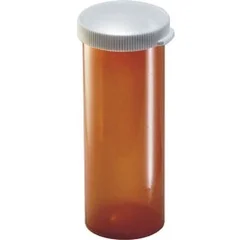 Owens Illinois Prescription Vial Plastainer® 60 Dram Amber, 65EA/CS
