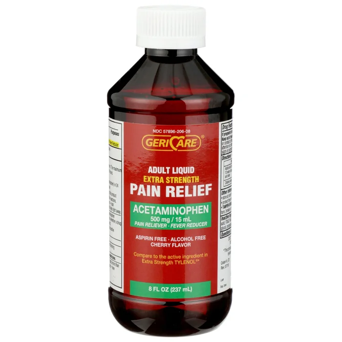 Pain Relief Geri-Care® 500 mg / 15 mL Strength Acetaminophen Liquid 8 oz.