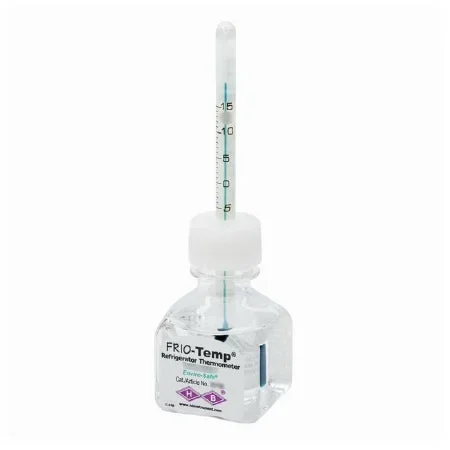 PANTek Technologies LLC Frio-Temp Liquid-in-Glass Thermometer Celsius -5° to 15°C Partial Immersion Does Not Require Power – 13-202-508