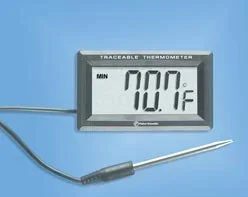 PANTek Technologies LLC Traceable Snap-in Module Digital Laboratory Thermometer Fahrenheit / Celsius -58° to +572°F (-50° to +300°C) Stainless Steel Probe Handheld / Desk Mount Battery Operated – 15077943
