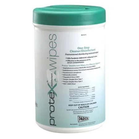 Parker Labs Protex Ultra Surface Disinfectant Cleaner Premoistened Wipe 75 Count Canister Disposable Lemon Scent – 48-70