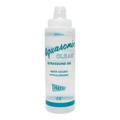 Parker Labs Ultrasound Gel Aquasonic Clear Transmission 250 gm./mL. (8.5 oz.) Squeeze Bottle, 12 EA/BX