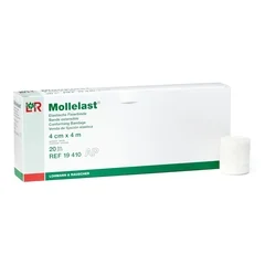 Patterson Medical Elastic Bandage Mollelast Cone-Shaped Body Parts Elastic 1.57 x 4.4 Yards, 20RL/PK