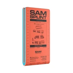 Patterson Medical Sam® Splint General Purpose Splint Moldable Splint Foam / Aluminum Orange / Blue 4 X 18 Inch, 1/EA