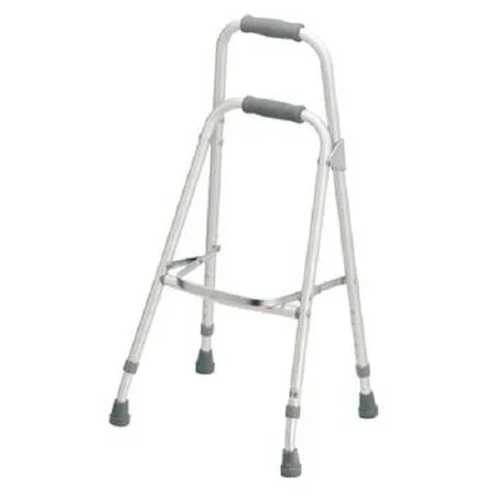 Patterson Medical Supply Carex Hemi Side Step Folding Walker Adjustable Height Aluminum Frame 300 lbs. Weight Capacity 30 to 34 Inch Height – A70042