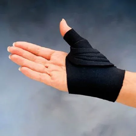 Patterson Medical Supply Comfort Cool Thumb CMC Restriction Splint Neoprene / Terry Cloth Left Hand Black Medium – 92720504