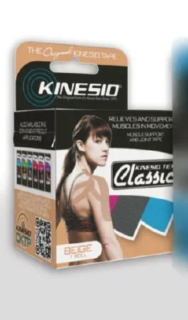 Patterson Medical Supply Kinesio Tex Classic Kinesiology Tape Water Resistant Cotton 2 Inch X 103-3/10 Foot Beige NonSterile – 81619261