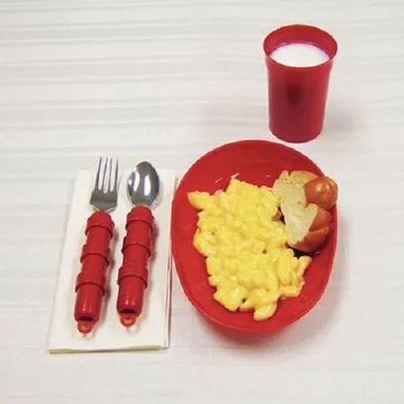 Patterson Medical Supply Maddak Redware Tableware Deluxe Set – 564237