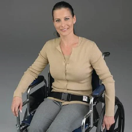 Patterson Medical Supply Patterson Wheelchair Belt One Size Fits Most Quick Release Buckle (Side Release) 2 Piece – 562183