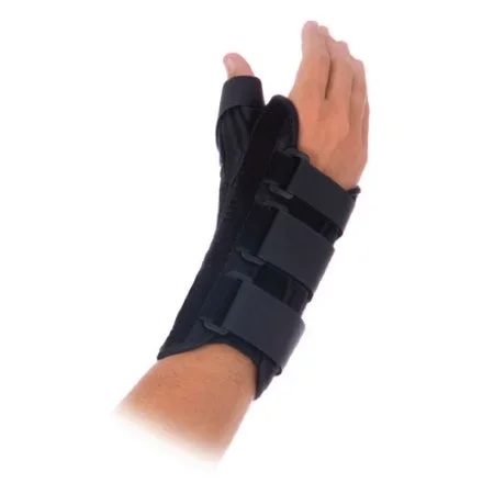 Patterson Medical Supply Rolyan Wrist / Thumb Splint Lycra Left Hand Black Small – 92722402
