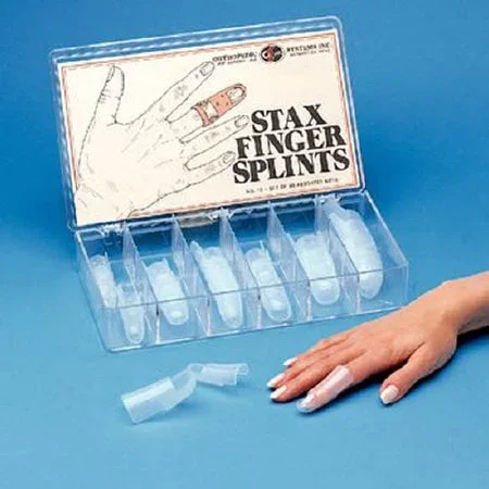 Patterson Medical Supply STAX Mallet Finger Splint Stax Plastic Clear Size 6 – 792906