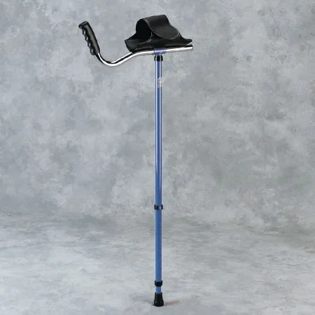 Patterson Medical Supply Walk Easy Forearm Crutches Adult Aluminum Frame 220 lbs. Weight Capacity – 55256201