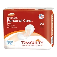 PBE Tranquility® Ultimate Bladder Control Pads 6-1/2 X 13-1/2 Inch Heavy Absorbency Polymer Core One Size Fits Most Adult Unisex Disposable