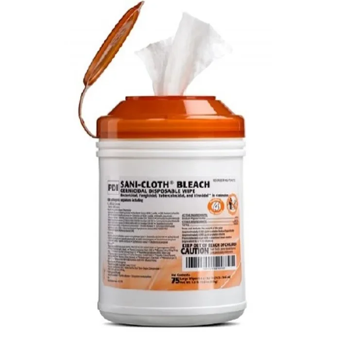 PDI Sani-Cloth Bleach Germicidal Disposable Wipe Large