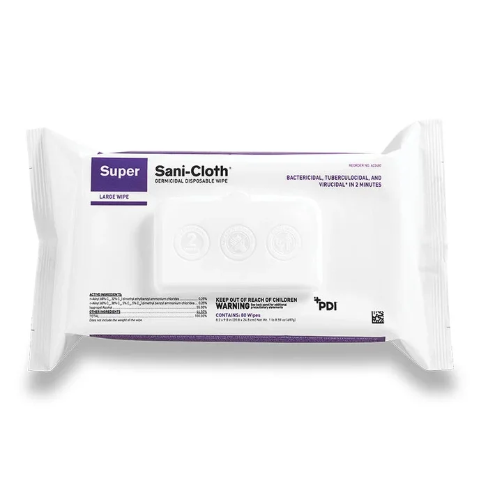 PDI Super Sani-Cloth Germicidal Disposable Wipes