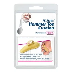 Pedifix Hammer Toe Cushion FELTastic® Large Pull-On Male 9 to 10 / Female 11+ Left Foot, 1 EA/PK