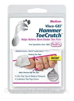 Pedifix Visco-GEL Hammer ToeCrutch Toe Cushion Large Slip-On Toe – P1037-L